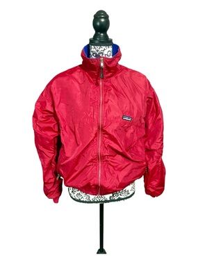 PATAGONIA Vintage Chiminea Red Zip-Up Windbreaker Jacket